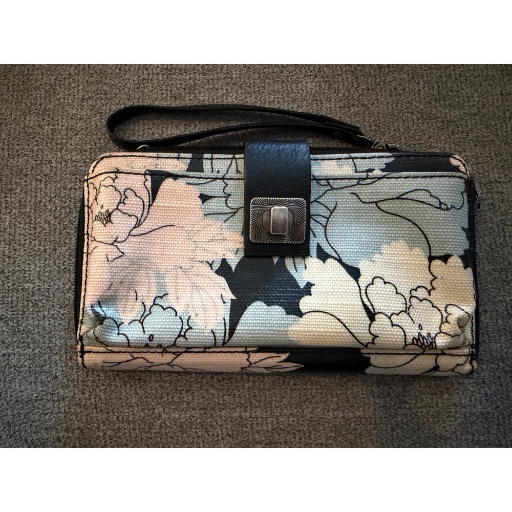 Sakroots Wristlet‎ Wallet Floral Print Clutch Organizer